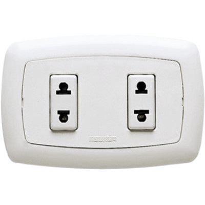 Or.2 Prese Euroam.16A 250V Bianco