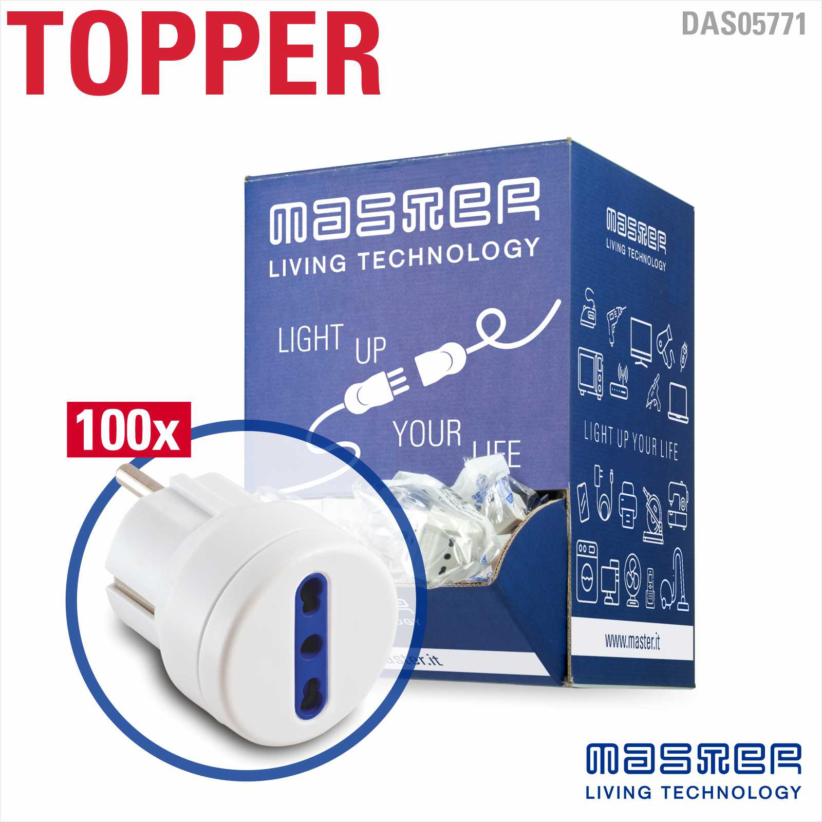 Dispenser with 100pcs. adapter 05771