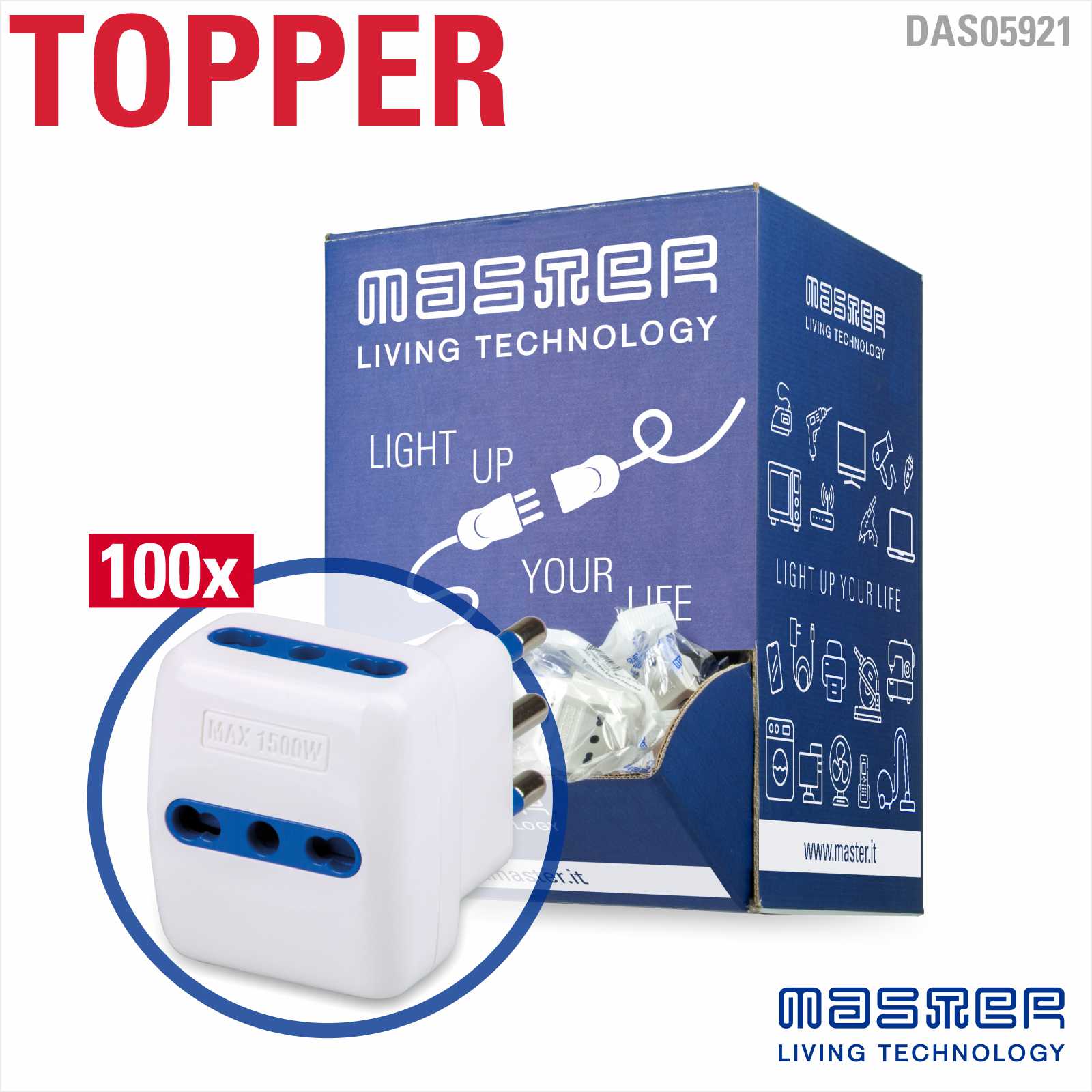 Dispensador con 100uds. adaptador 05921