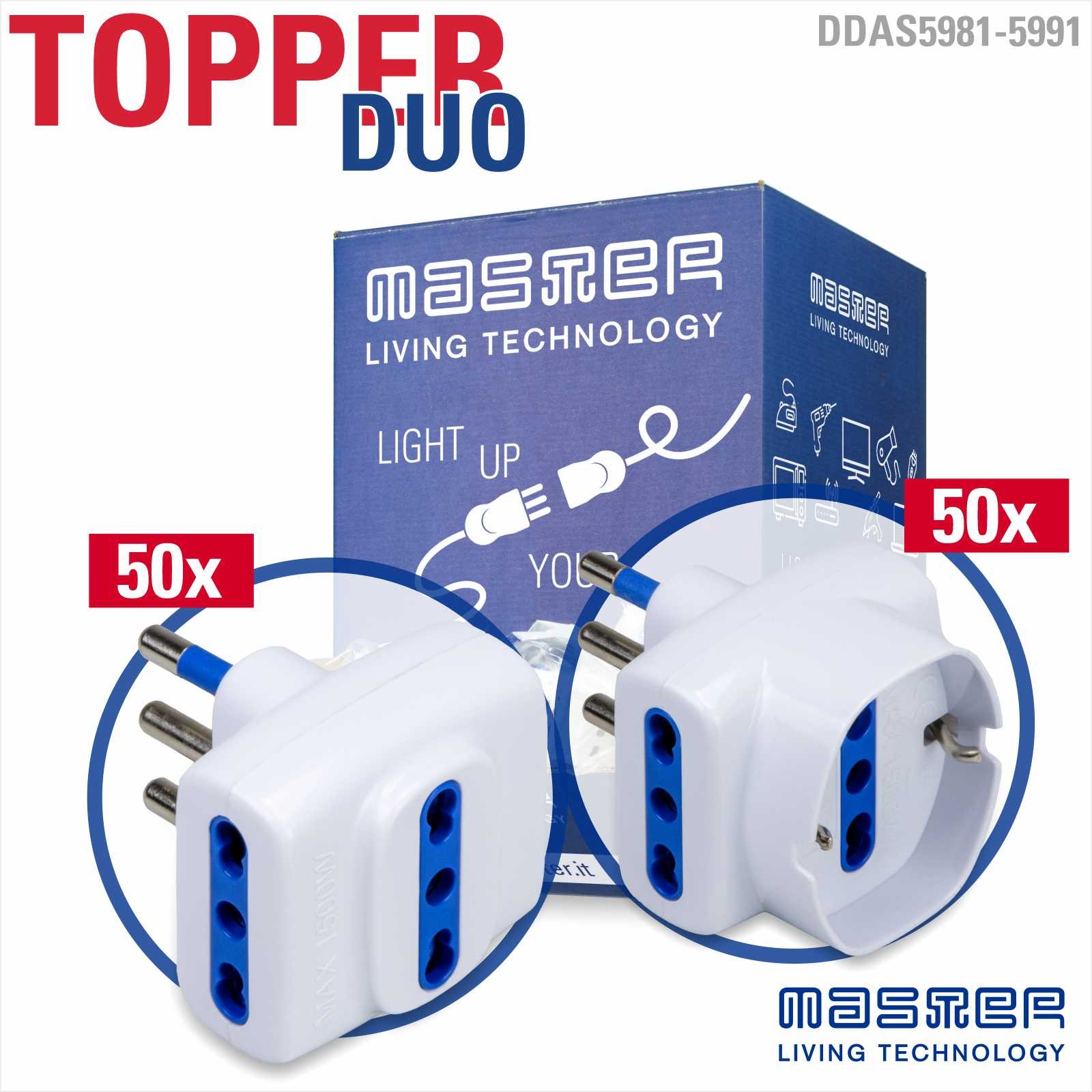 DISP.Adat.Triplo+Trip.Schuko 16A Pz50+50