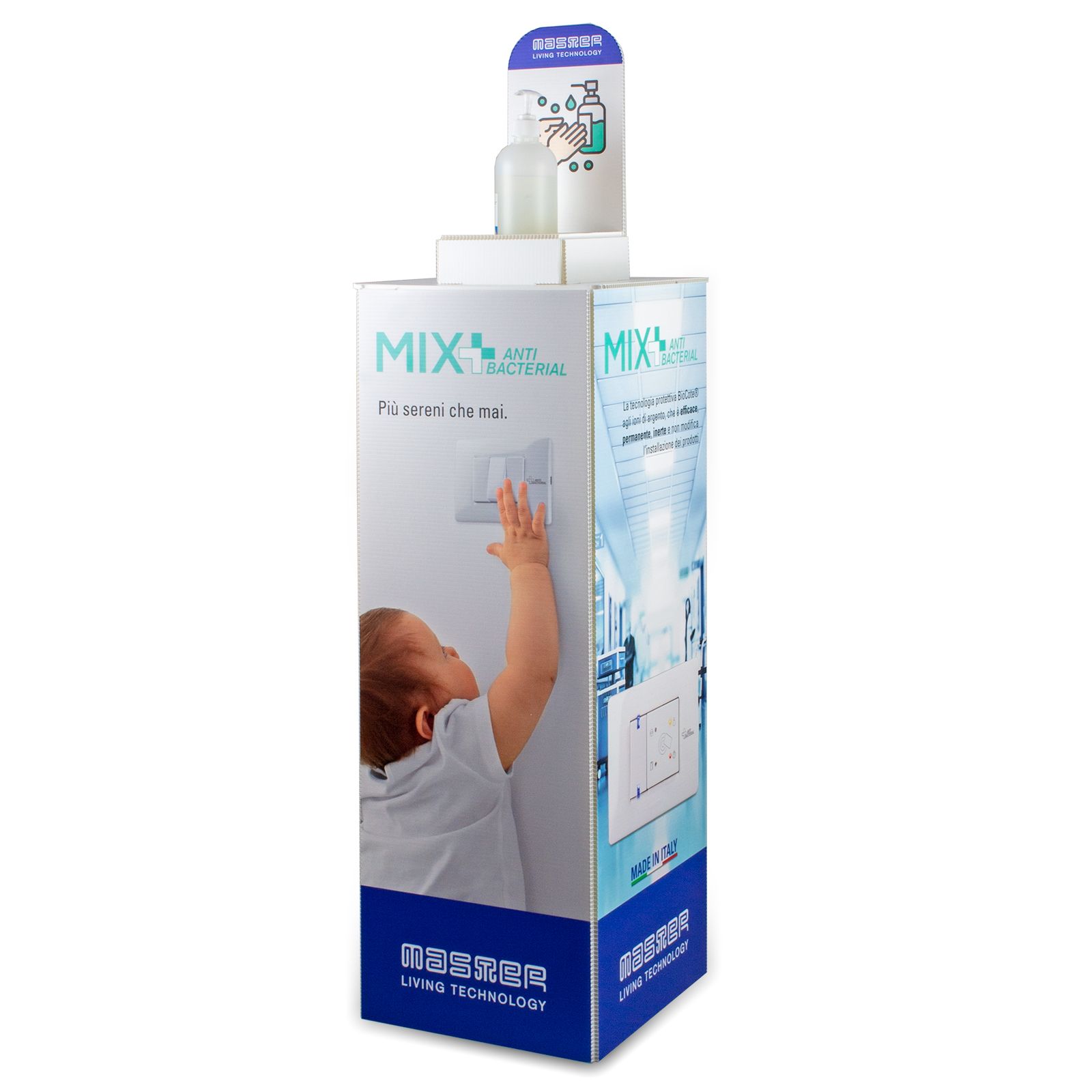Espositore Totem porta gel igenizzante