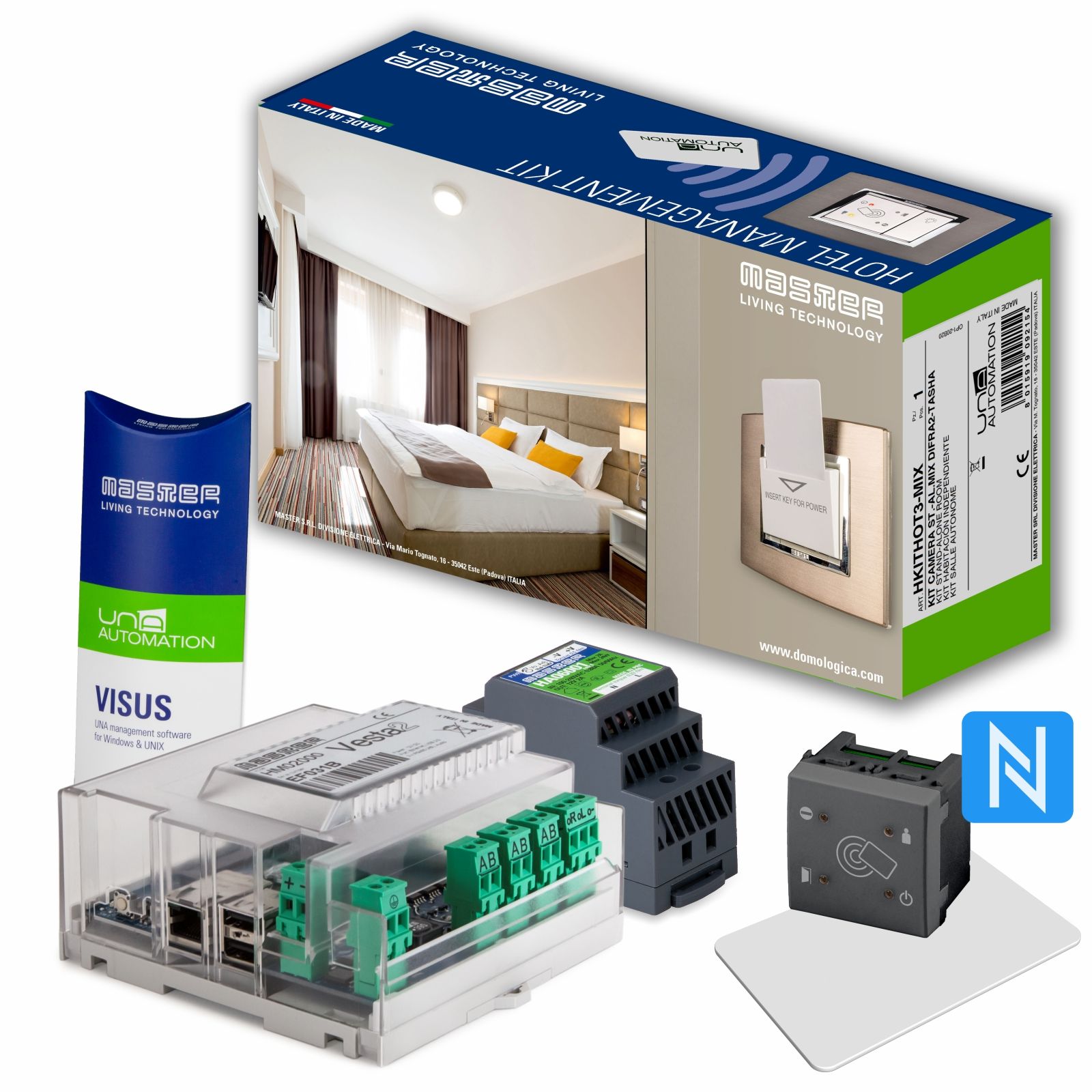 KIT CONTROLLO ACCESSI RECEPTION NFC