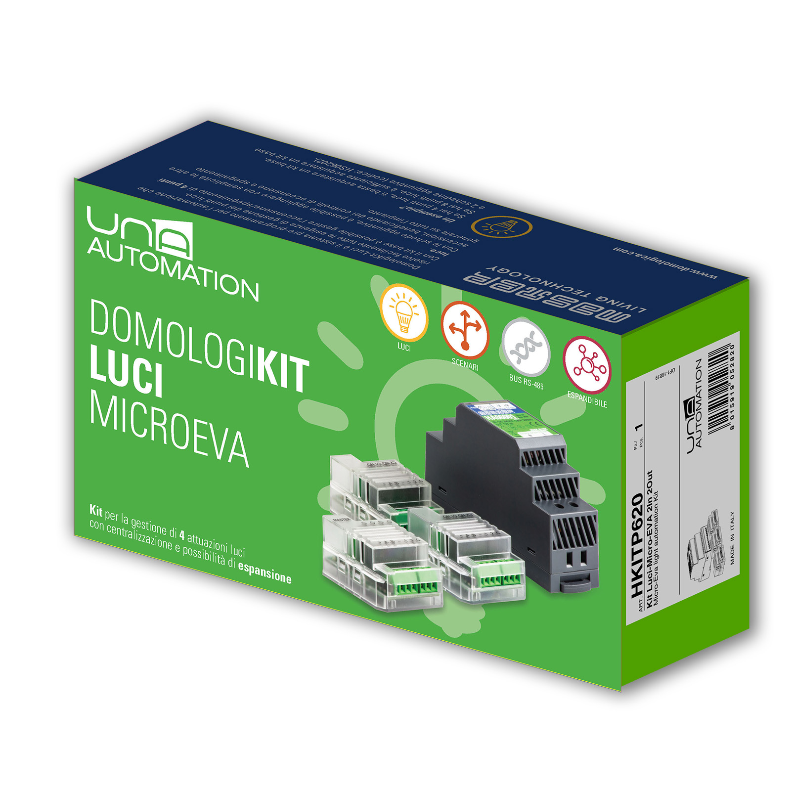 Kit Luci-Micro-EVA 2In 2Out in90-230V