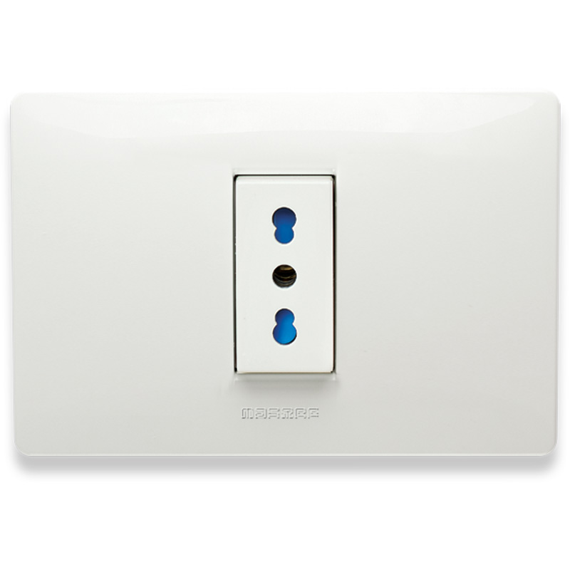 MIX Presa 2P+T 10-16A Biv. c/Placca Bian