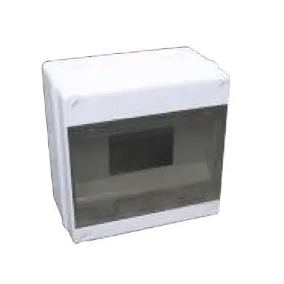 Coffret IP65 8 mod. fenetre tr.