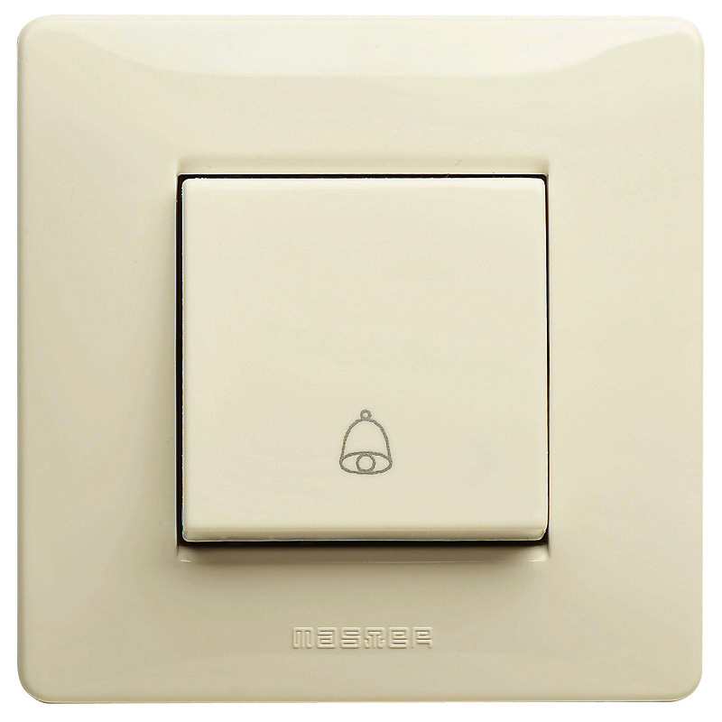 MIXMO Pulsante campanello 1P NO 16A Beig