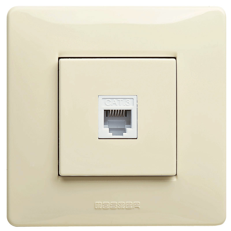 MIXMO presa RJ11 1 Plug 6P4C Beige