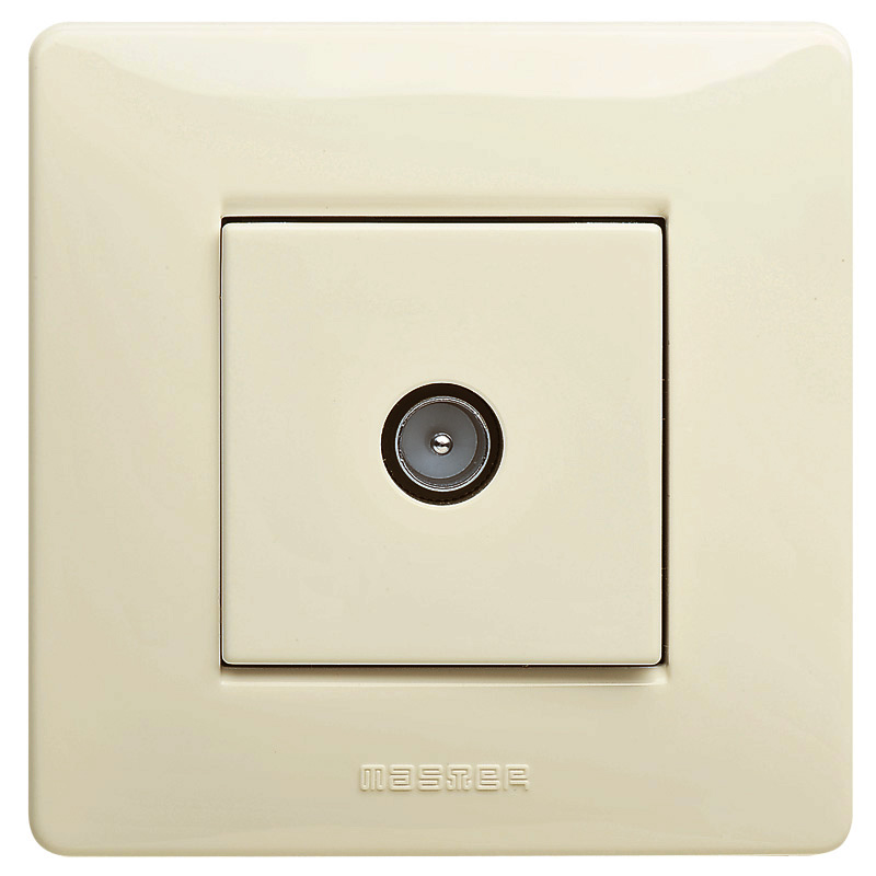 MIXMO presa coax  IEC Maschio Beige