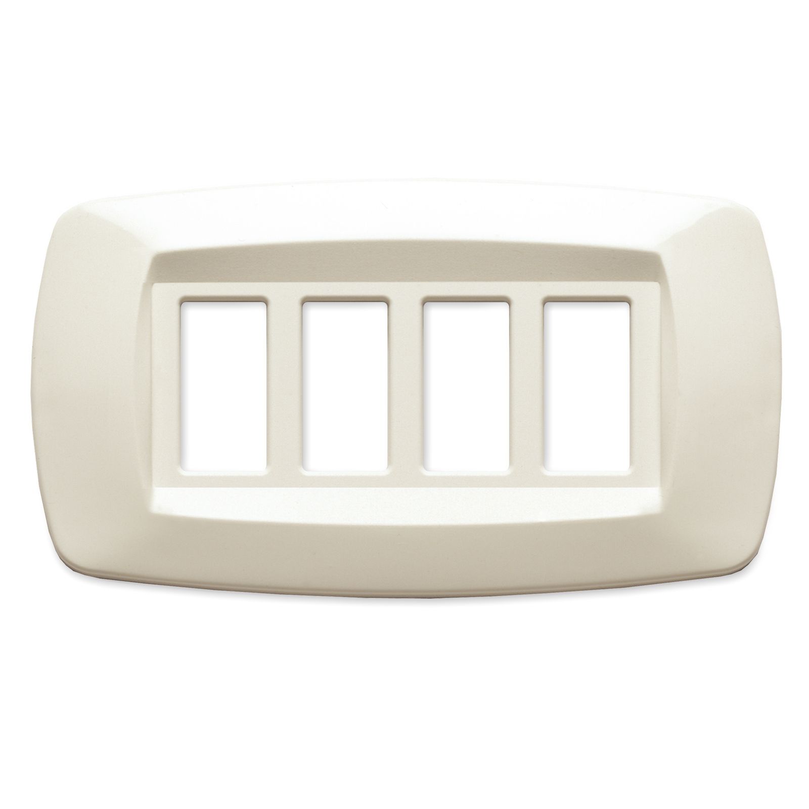 Modì plate, 4 holes, ivory