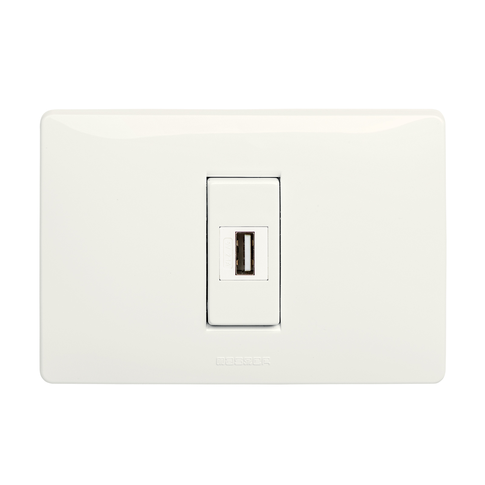 Alimentatore USB 5V 2.1A Bianco