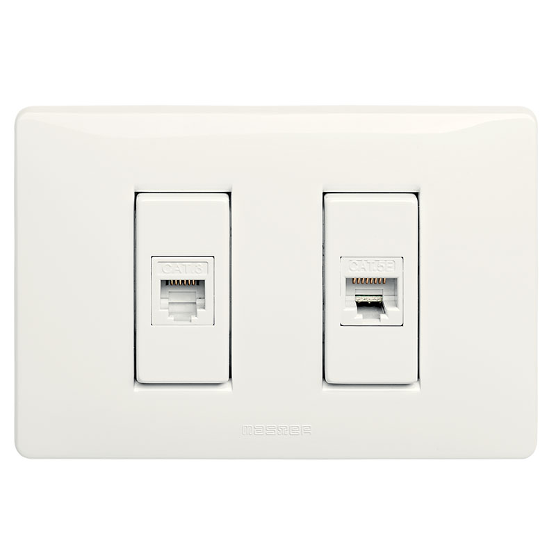 Prise 6P6C RJ12+ 8P8C RJ45