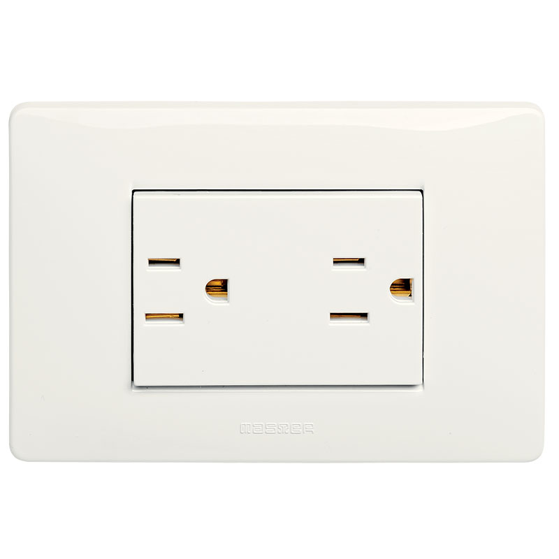 Double 2P+E 15A 127V American soc.