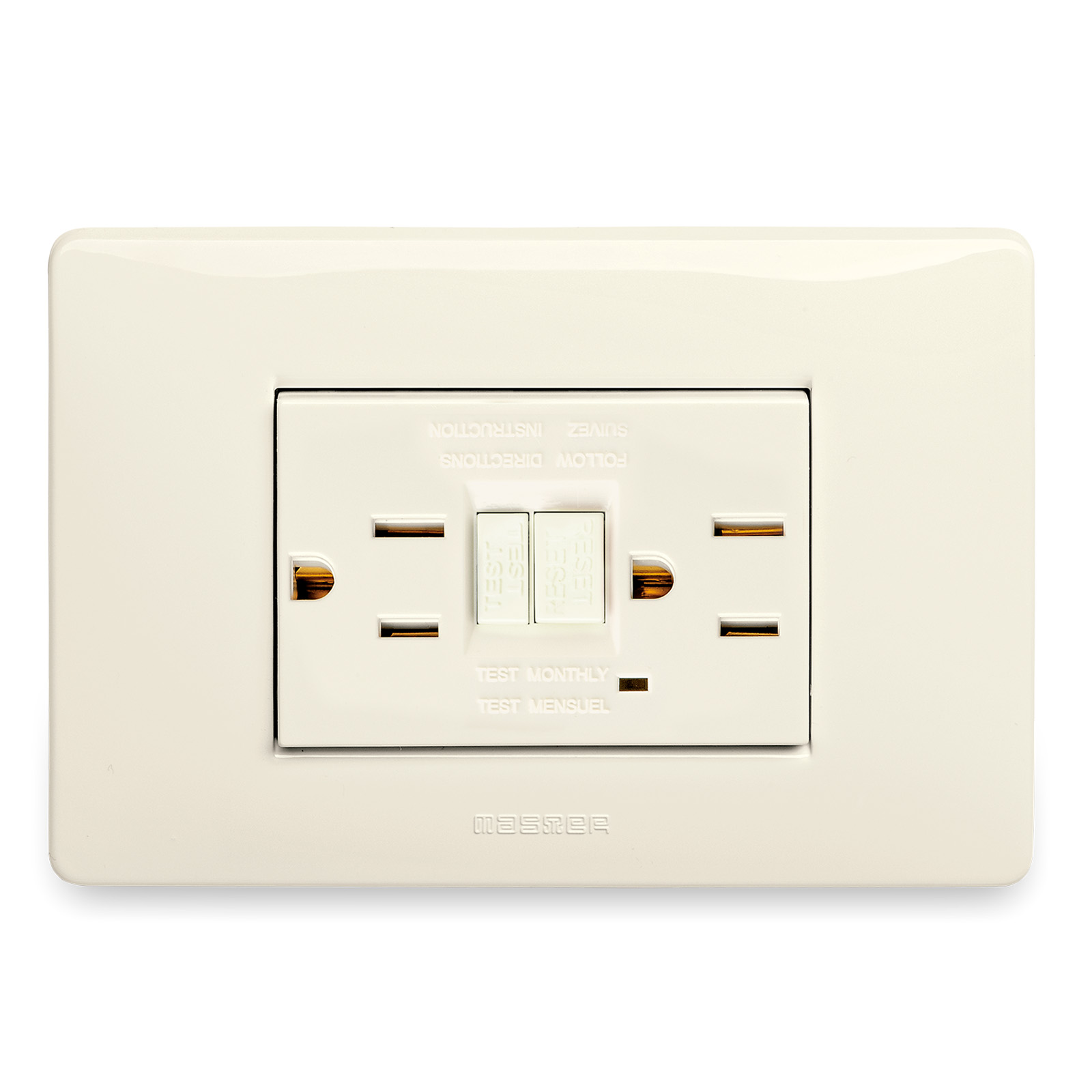 MIX Pr.AMER.GFCI 15A 127V c/Sicur.Beige