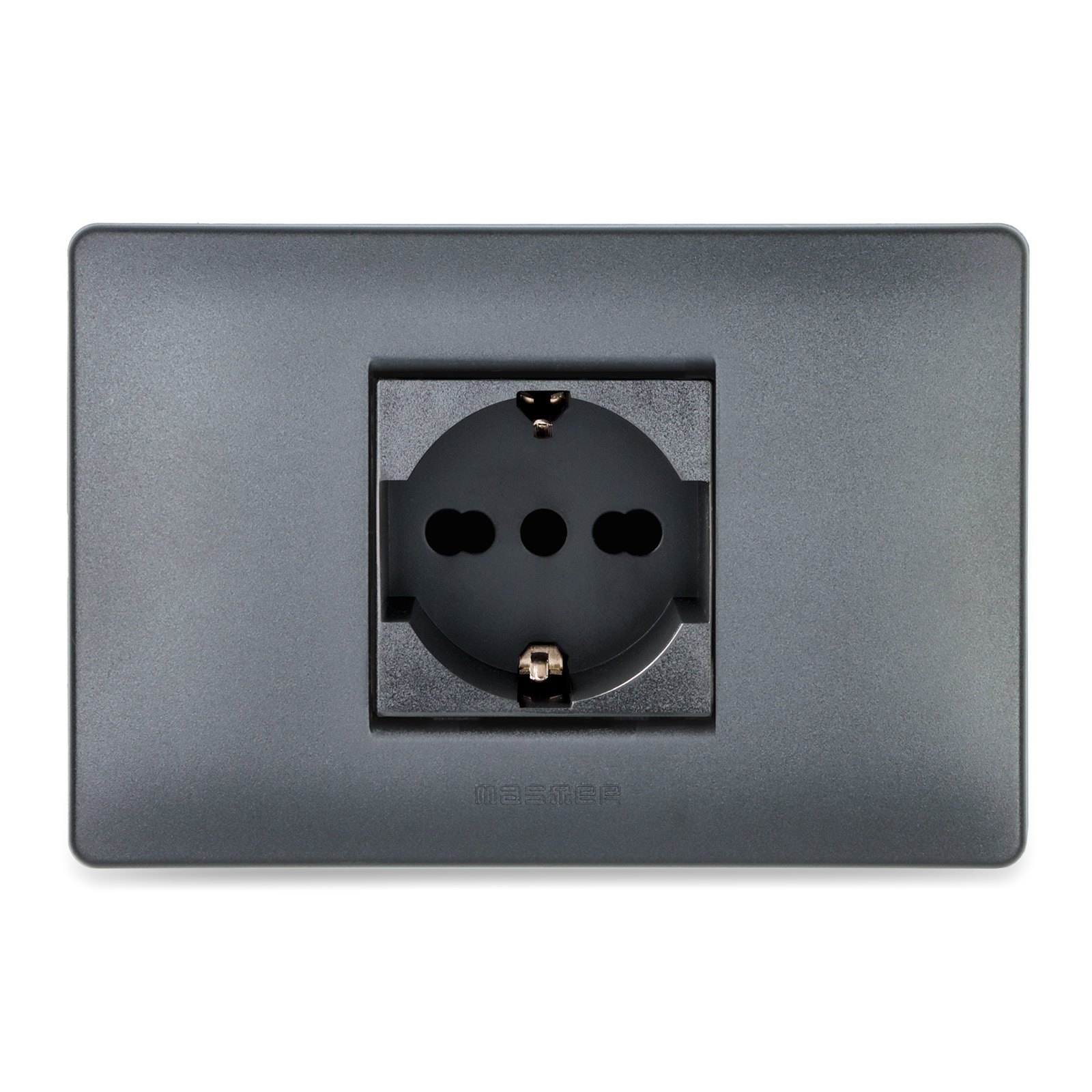Presa P40 Schuko univ. 2P+T 16A c.placca