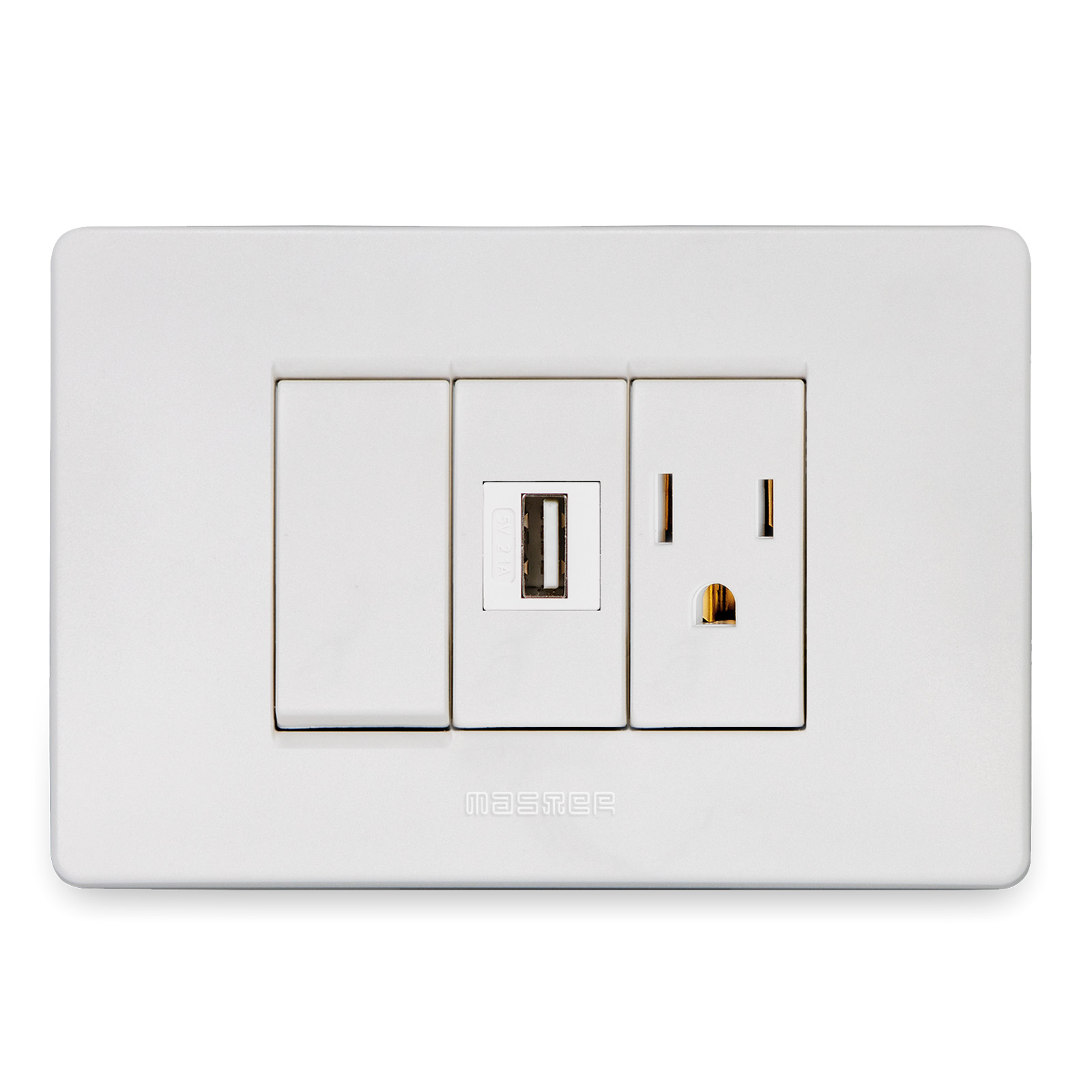 Inter+Alim.USB 2.1A+Pr.2P+T15A127V