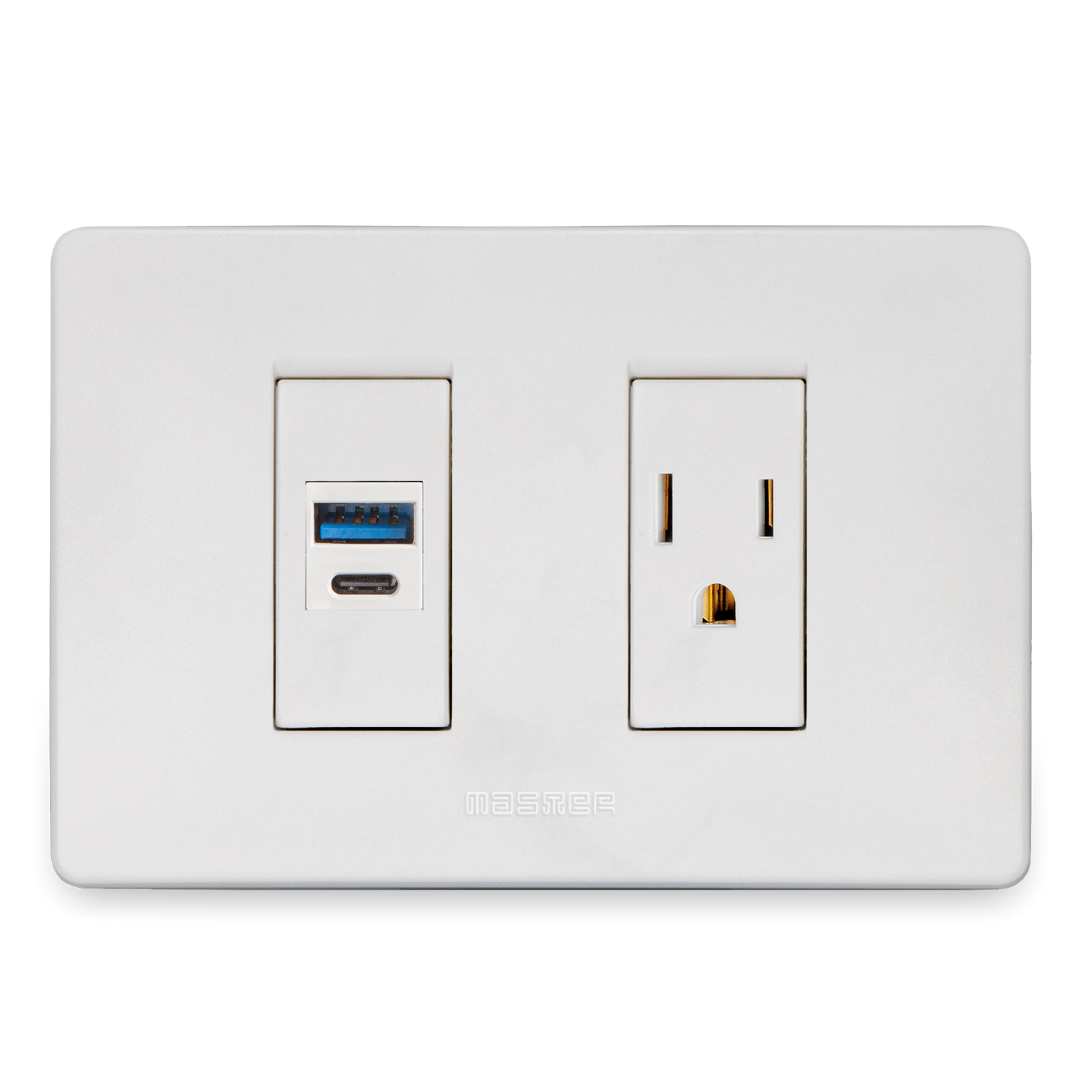Aliment.USB A+C 3A5V4.2A Pr. 2P+T 15A