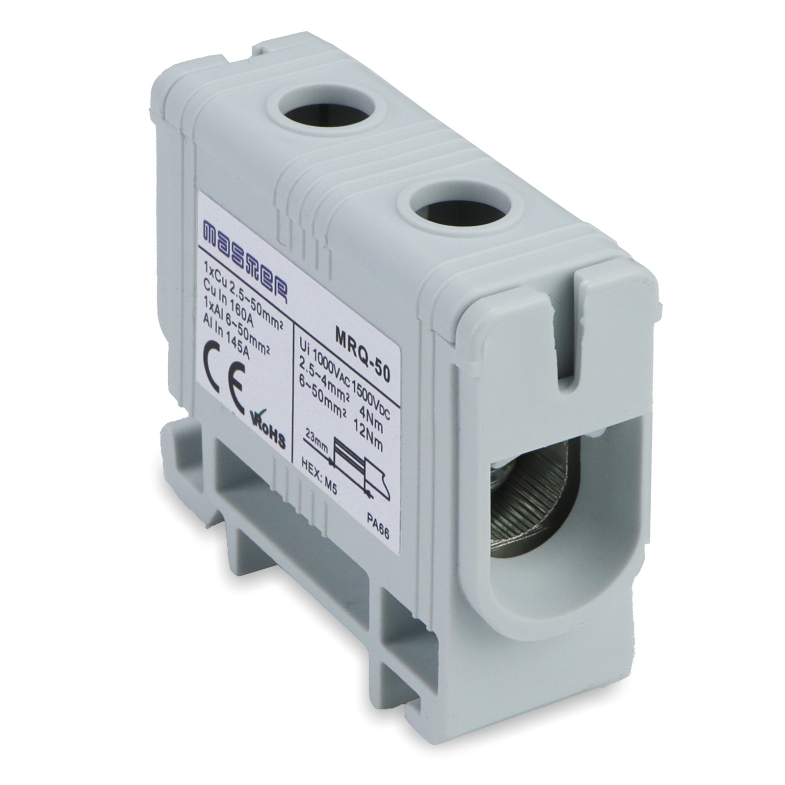 Morsetti Ripartizione 160A 1Polo Grigio