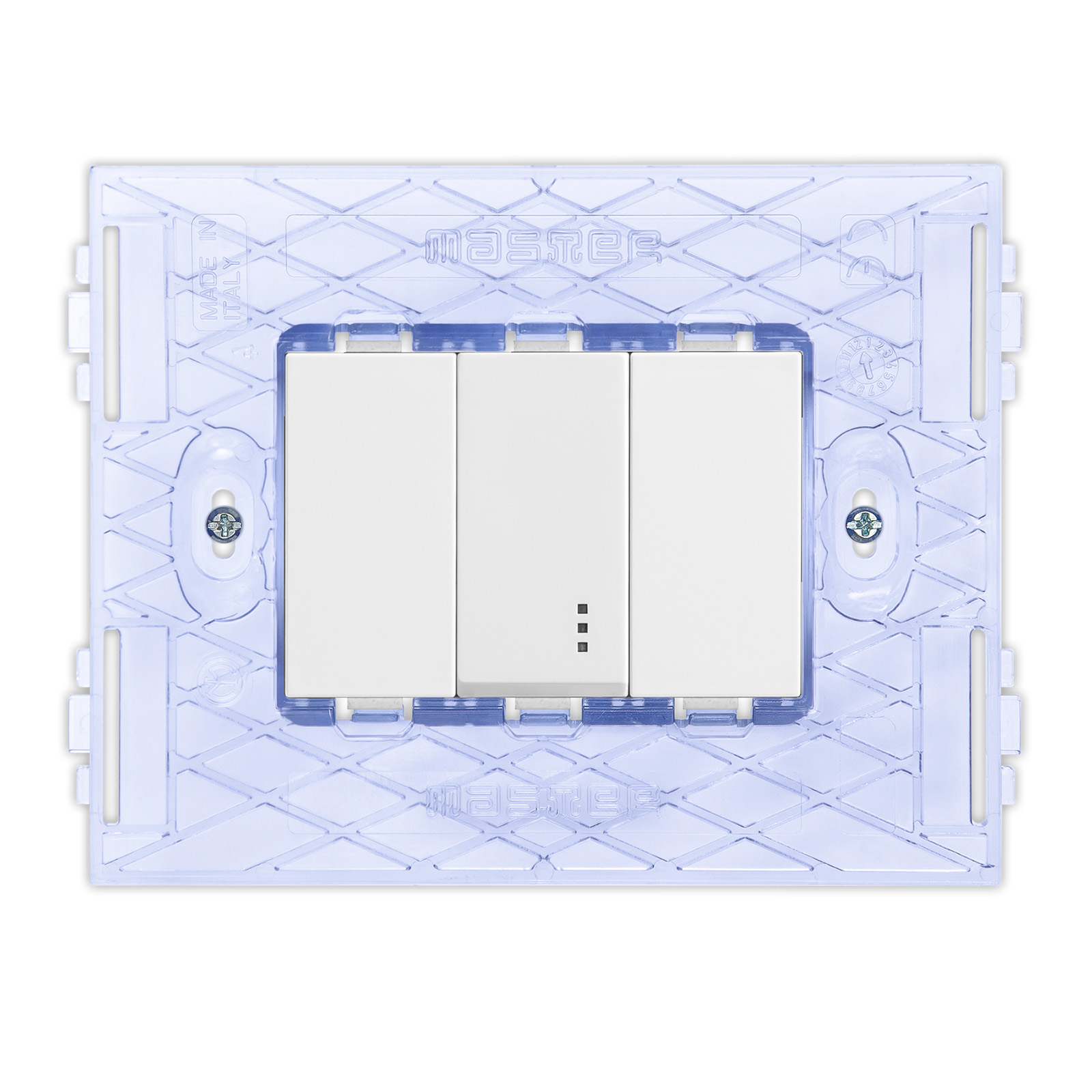 PIXIA Deviatore 1P 10AX White c/Sup