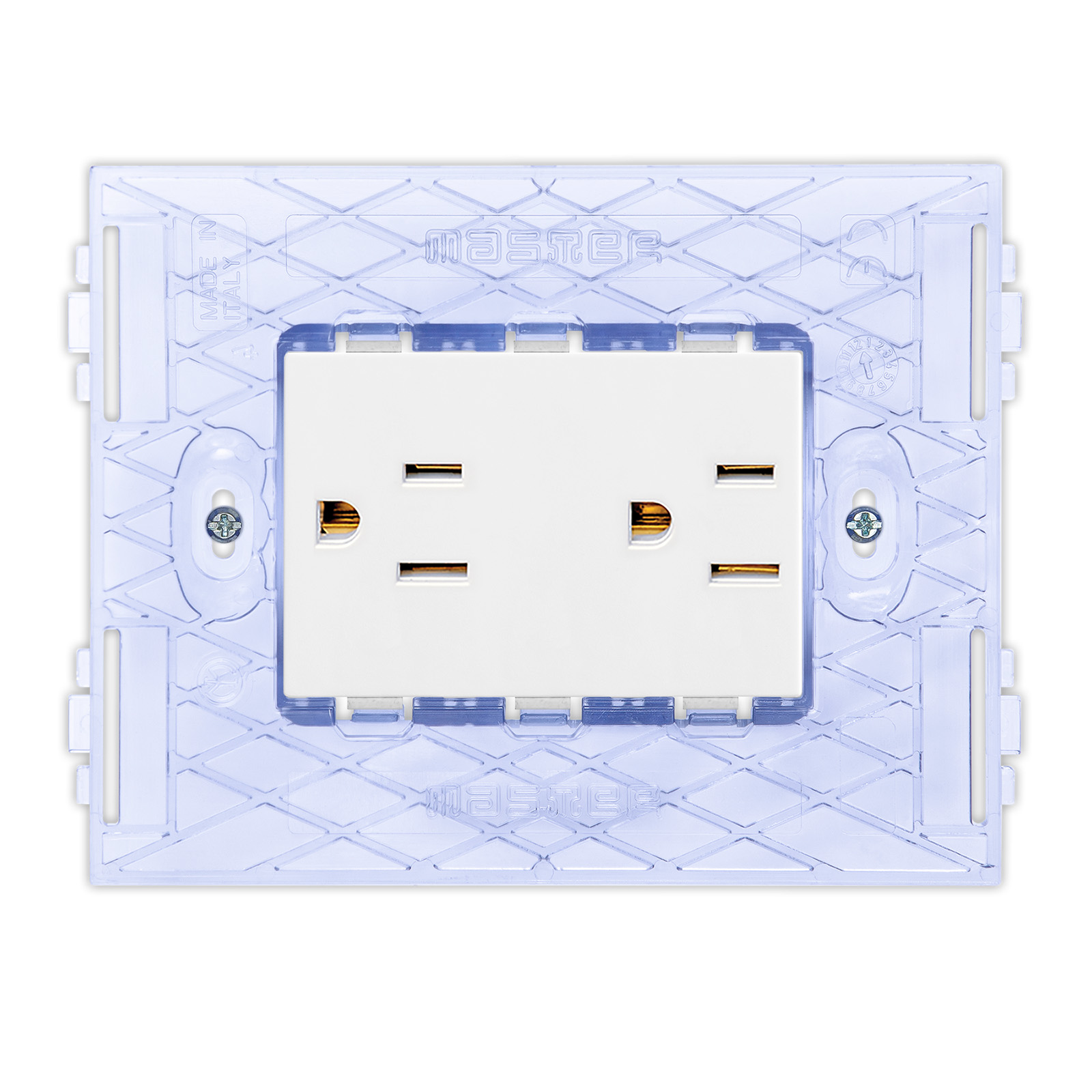 PIXIA 2Prese 2P+T 15A AMER White c/Sup