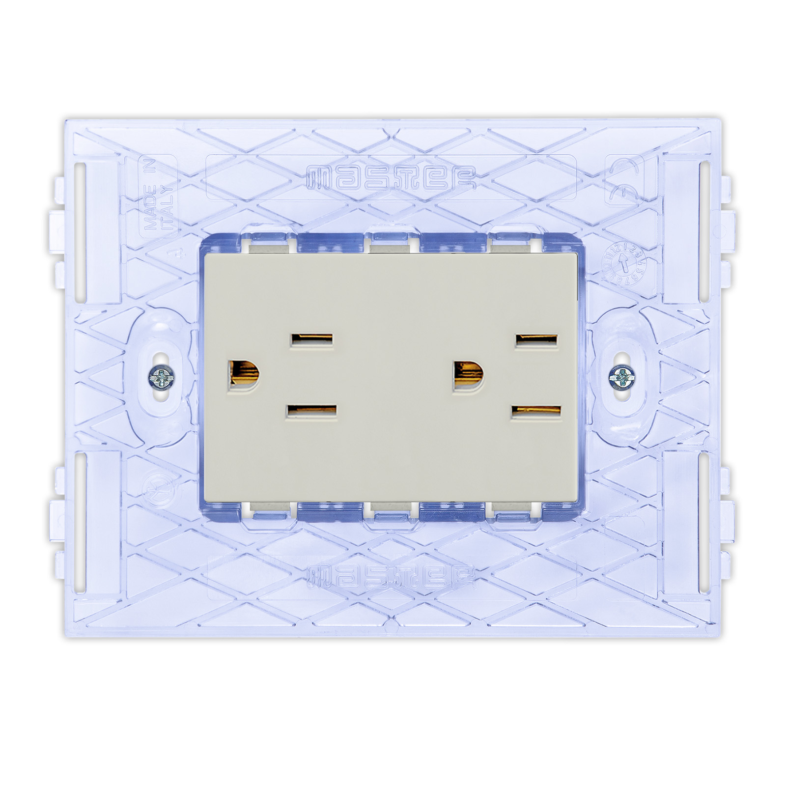 PIXIA 2Prese 2P+T 15A AMER LightS c/Sup