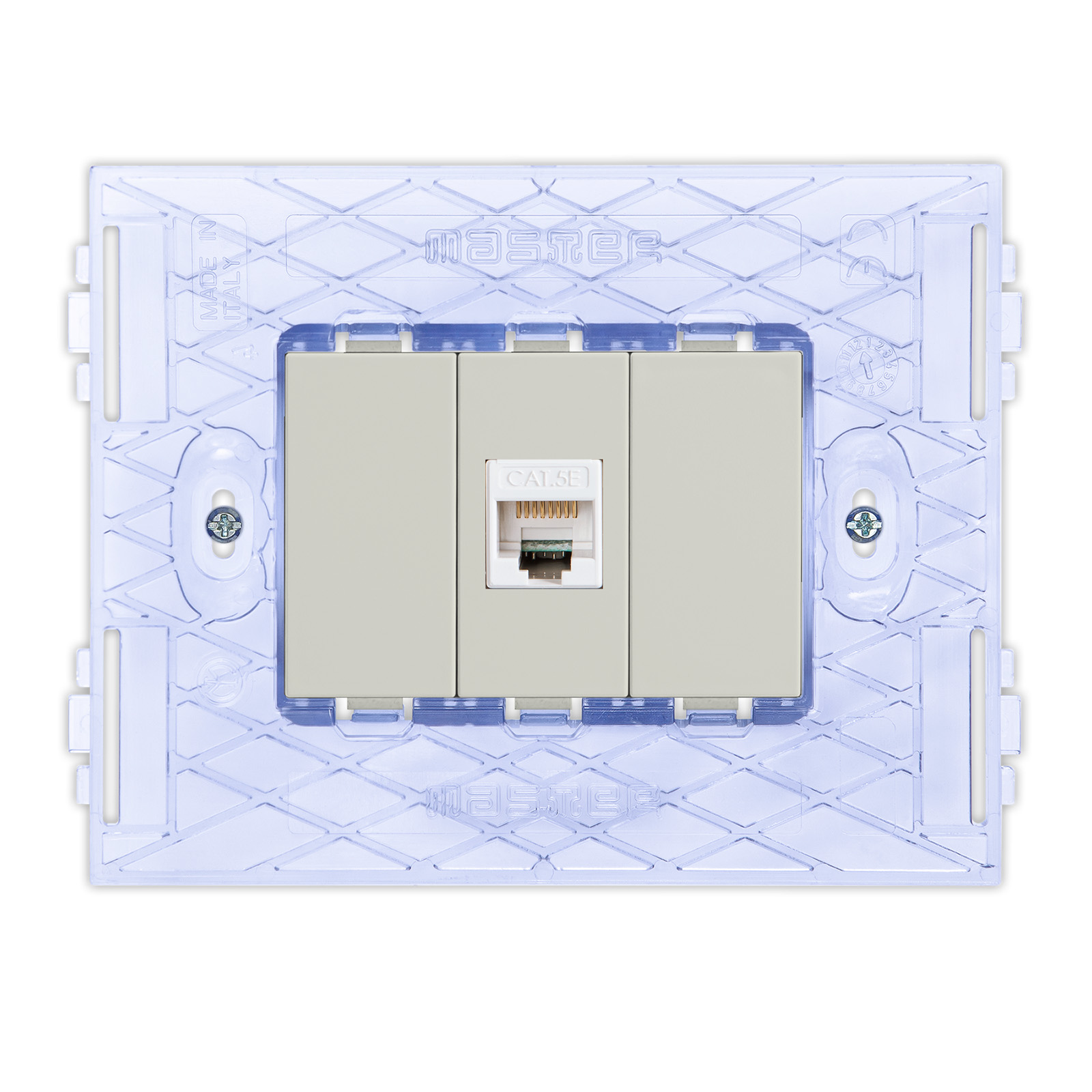 PIXIA Pr. RJ45 1Plug 8-8 LightSand c/Sup