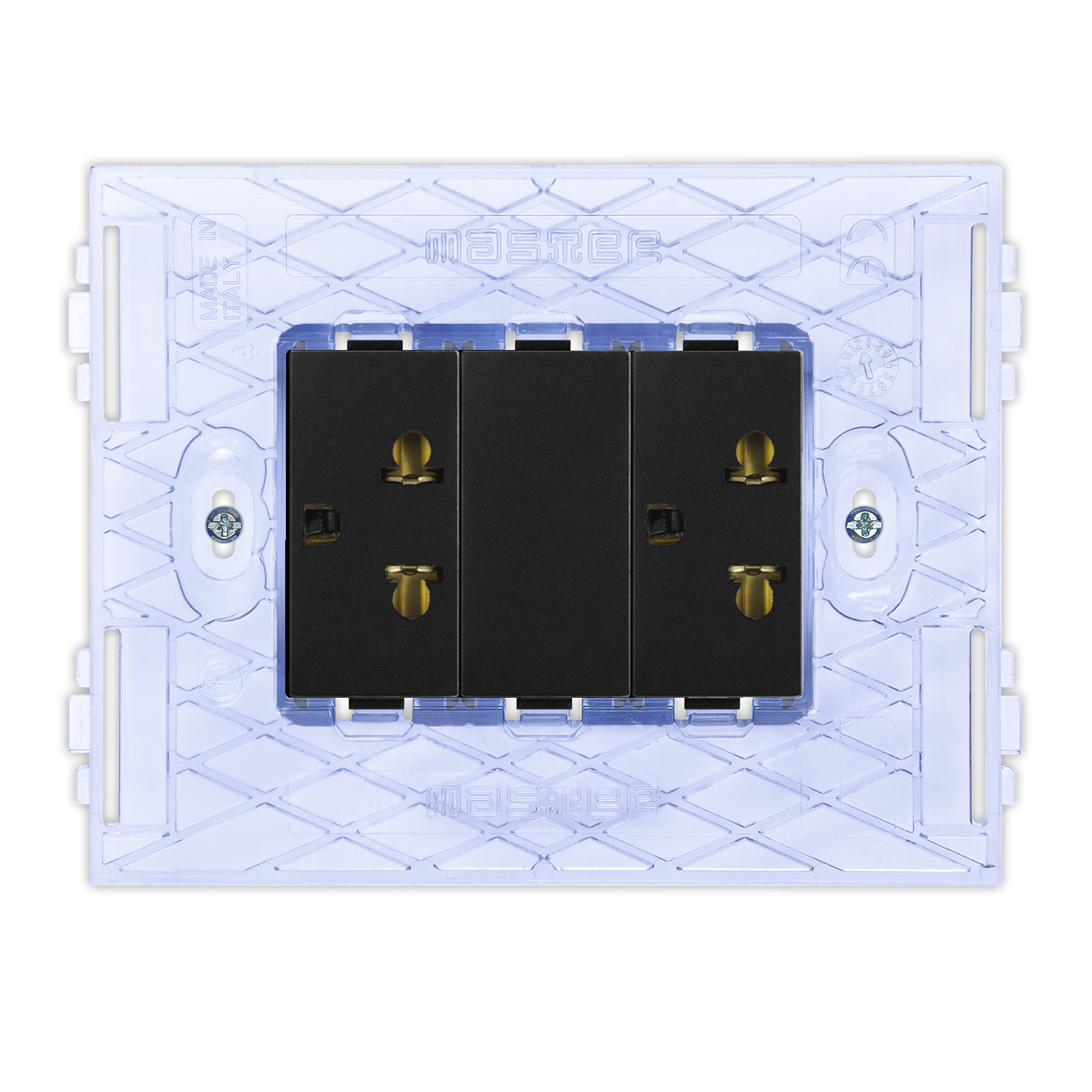 PIXIA 2Pr.2P+T16A 250VEuroA. Black c/Sup