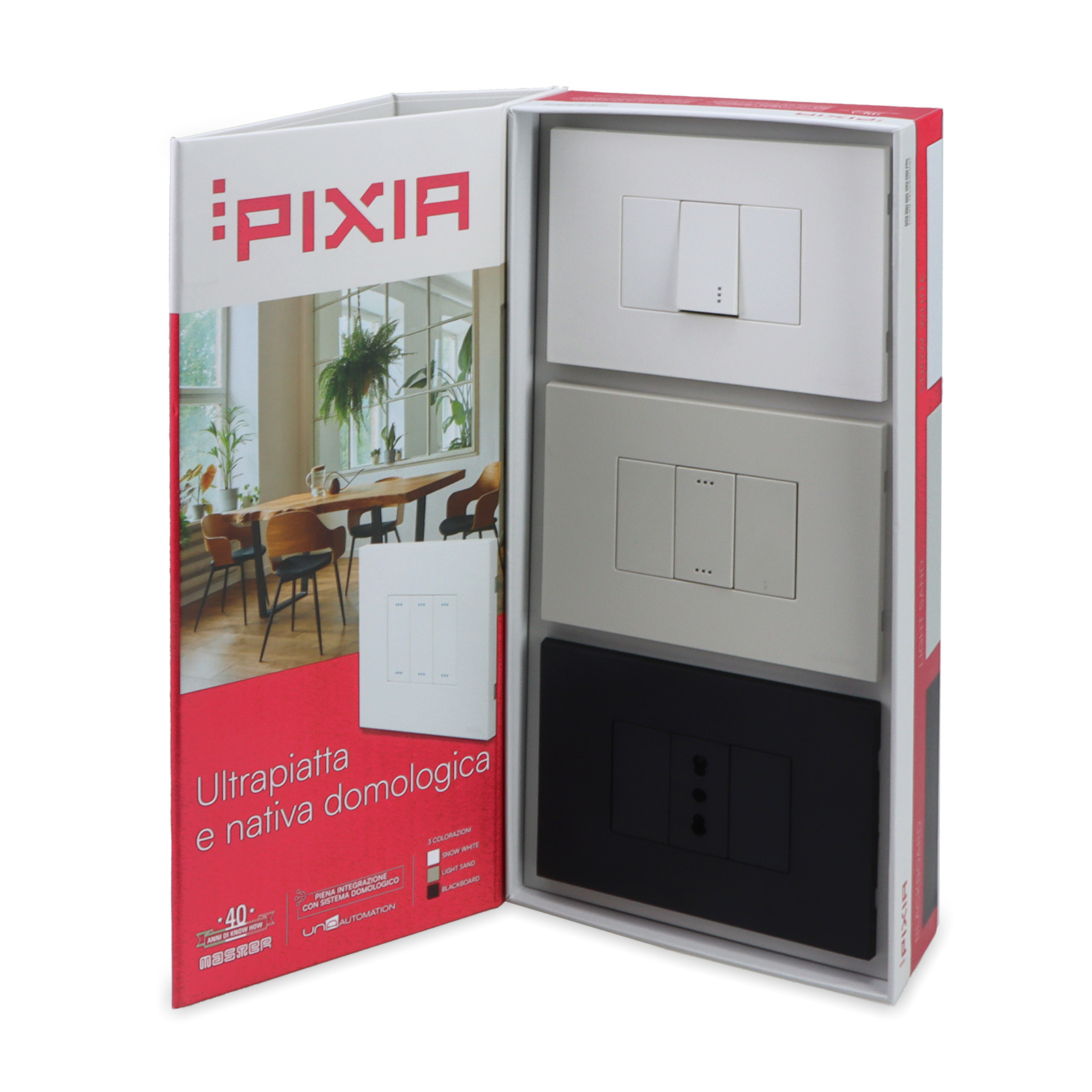 Vetrina SERIE PIXIA 3 placche Italiano