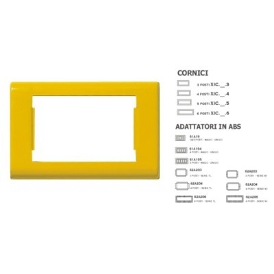 Cornice GIOTTO Giallo 4 posti