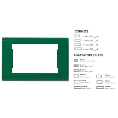 Cornice GIOTTO Verde 6 posti