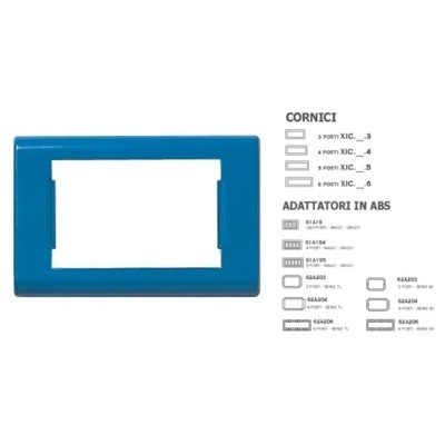 Cornice GIOTTO Azzurro 5 Posti