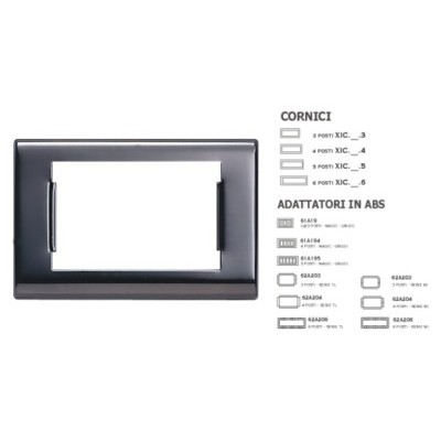 Cornice GIOTTO met.C.Fucile 3 posti