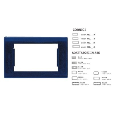 F.P. Cornice GIOTTO Blu Notte 3 posti
